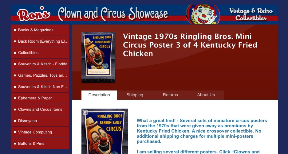 Vintage_1970s_Ringling_Bros__Mini_Circus_Poster_3_of_4_Kentucky_Fried_Chicken___eBay