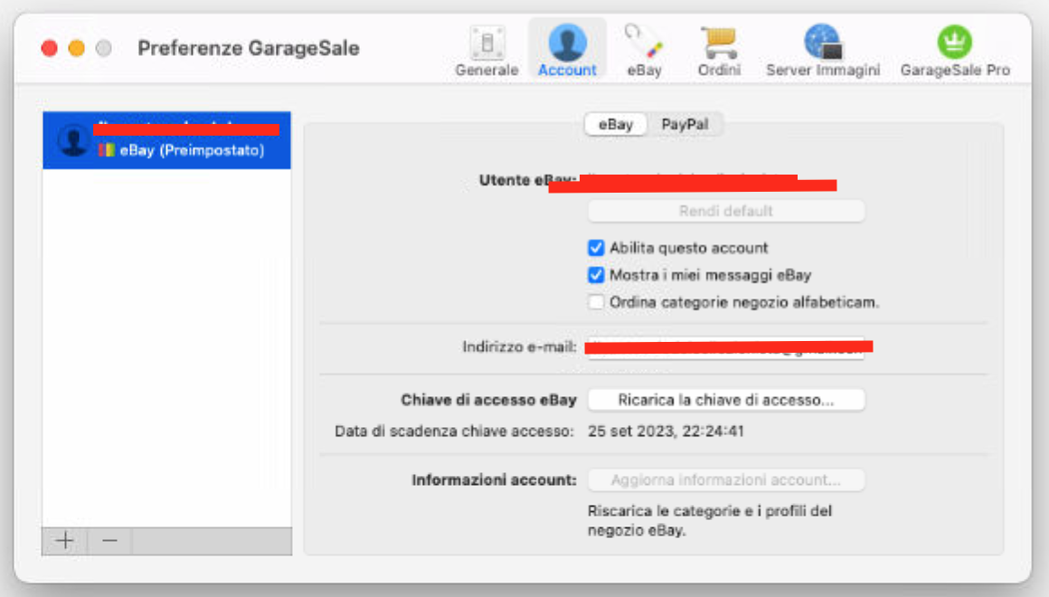 Issues updating token/re-adding account - GarageSale - iwascoding Help