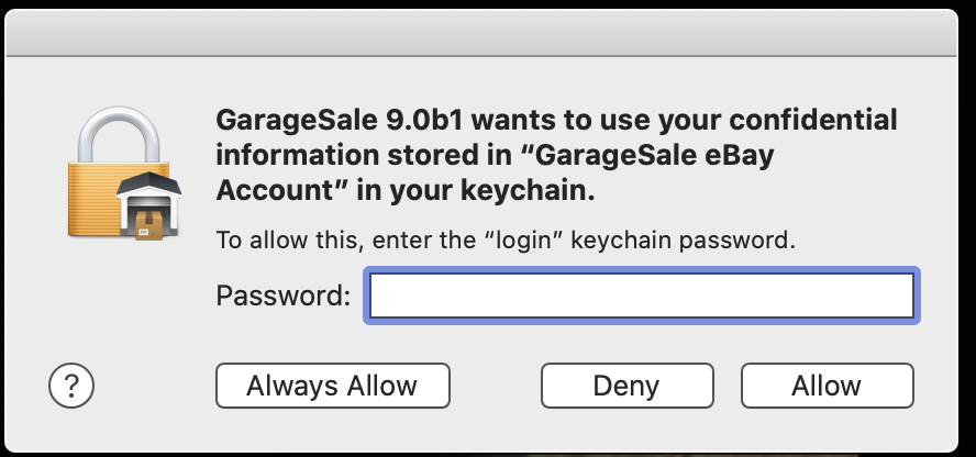 Issues updating token/re-adding account - GarageSale - iwascoding Help